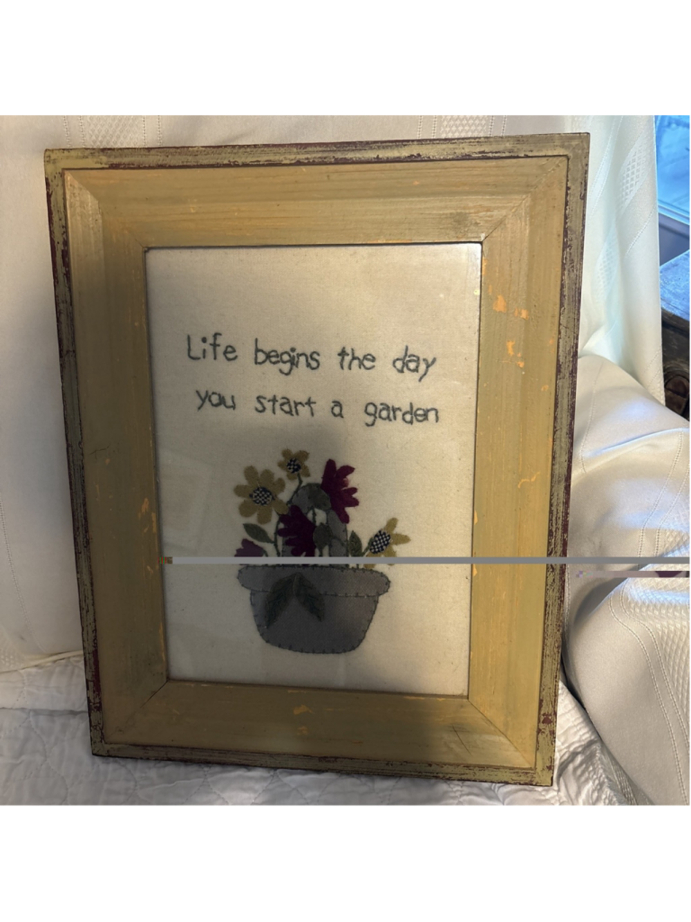 Homemade Inspirational Gardening Positive Framed Picture 16x13